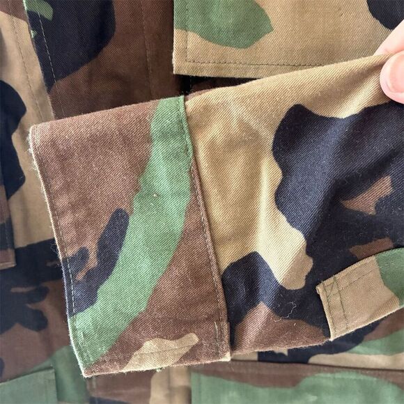 Vintage 90s Men's Camo Military Jacket and Pants Size S Button-Up Short Length - Picture 4 of 15